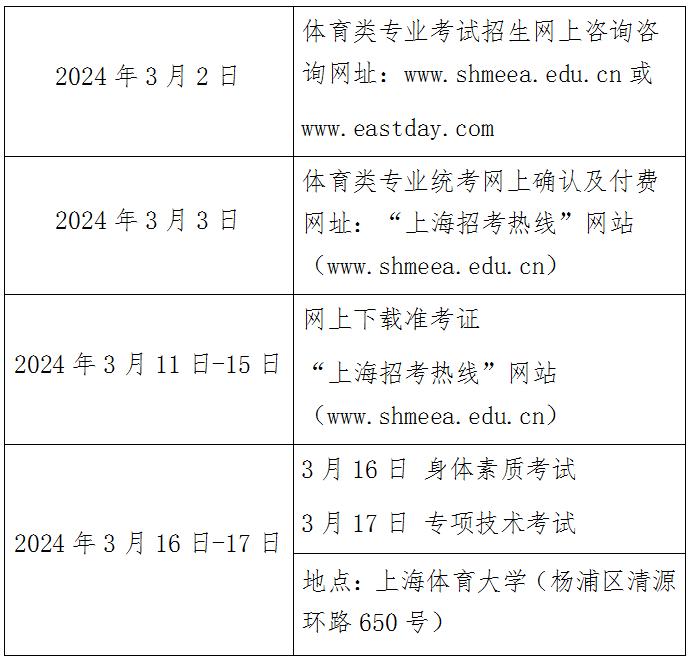 《2024年上海市普通高校体育类专业考试招生实施办法》公布