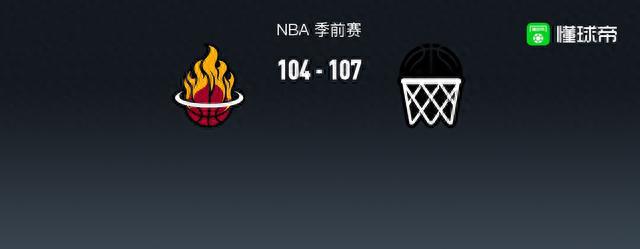 NBA篮网107-104热火，朗尼-沃克22+4